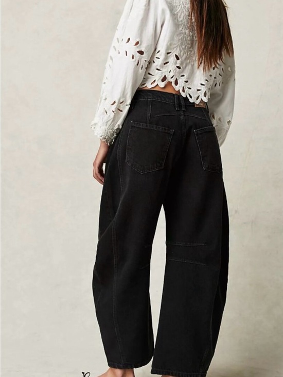 Free People Denim - Free People Black Boyfriend Jeans
